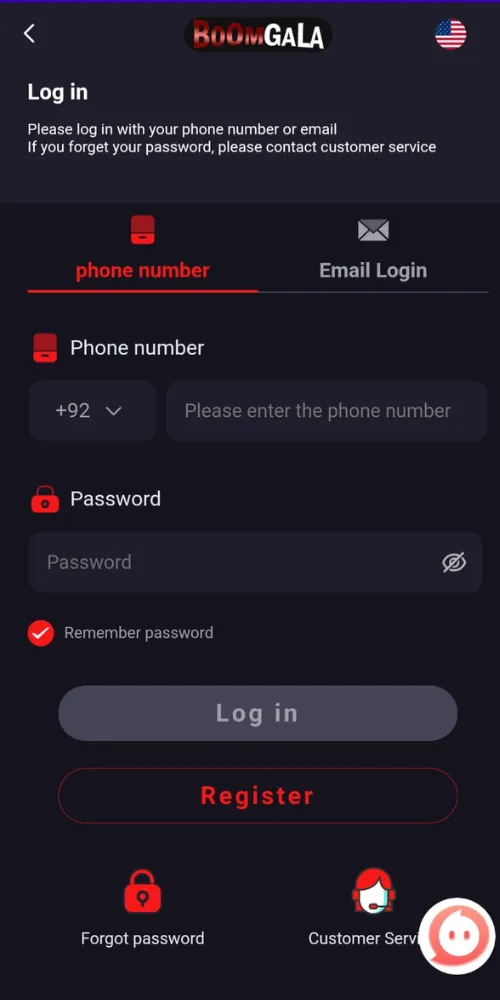Boom Gala Game Login